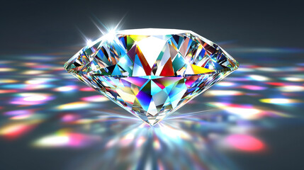 diamond on black background