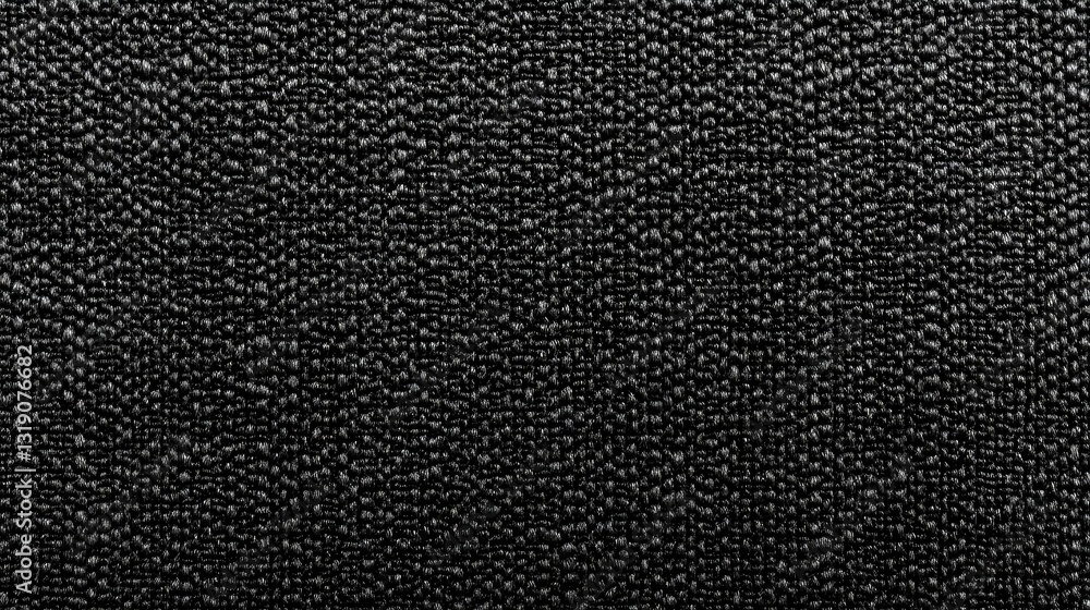 Poster high-quality black textile background with a deep canvas texture, ideal for minimalist and elegant d