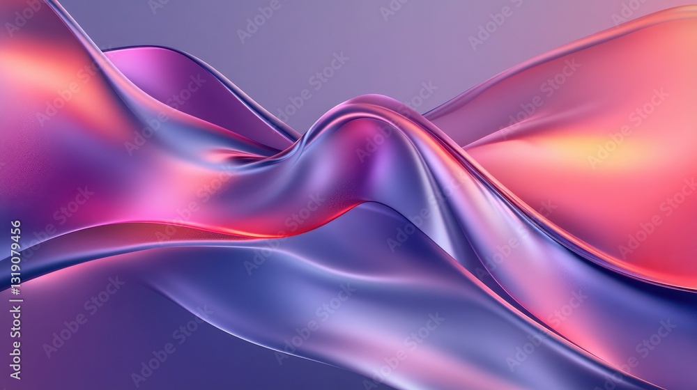 Poster modern abstract digital background with dynamic flowing shapes and vibrant colors