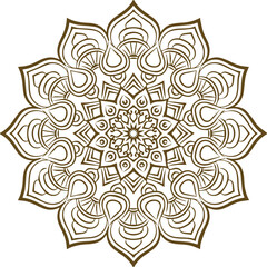 Beautiful flower art and mandala vector design