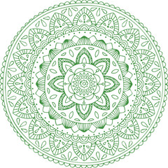 Beautiful flower art and mandala vector design