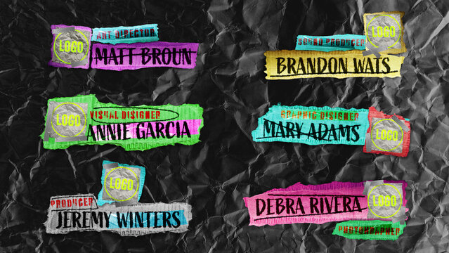 Cardboard Lower Thirds