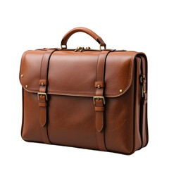 	PNG Classic Brown Leather Briefcase &ndash; Vintage Business Bag for Professionals and Office Use