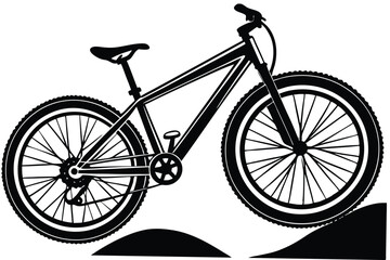 Mountain bike Silhouette design vector