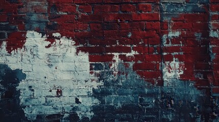 Obraz premium Urban Wall Textures in Vibrant High Contrast Light