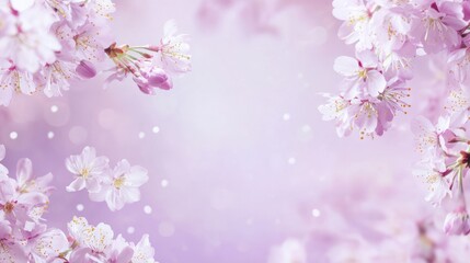 Delicate cherry blossoms in soft focus, springtime aesthetic, perfect for backgrounds