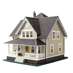 house on white background