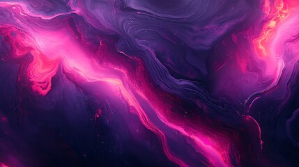 Obraz premium Abstract Cosmic Nebula Pink Purple and Dark Swirling Galaxy Background