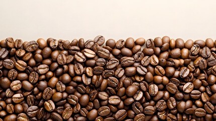 Richly Textured Roasted Coffee Beans in Immersive Close Up Details   Smooth Glossy Highlights Deep Brown Hues and Artisanal Craftsmanship for a Premium Gourmet Coffee Experience