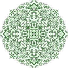Beautiful flower art and mandala vector design
