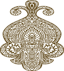 Beautiful flower art and mandala vector design