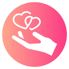 love gradient icon