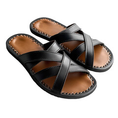 Pair of Sleek Leather Shoes Isolated on Transparent Background, Ideal for Formal and Business Fashion Concepts