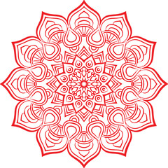 Beautiful flower art and mandala vector design