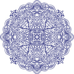 Beautiful flower art and mandala vector design