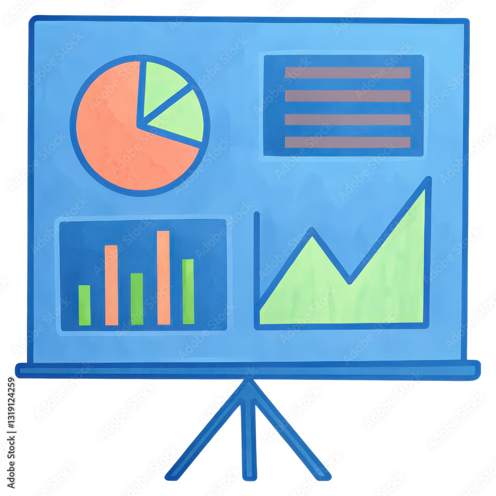 Poster a business intelligence dashboard analyzing key performance metrics visually.