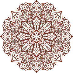 Beautiful flower art and mandala vector design