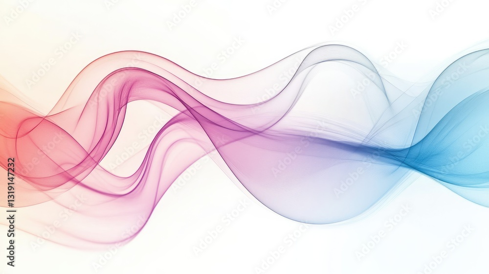 Poster smooth gradient abstract background with a soft blend of pastel colors and artistic curves.
