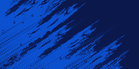 blue color pattern gradient grunge texture background. Dots pop art comics sport style vector illustration Abstract background dark blue with modern corporate concept