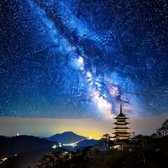 風景　夜空