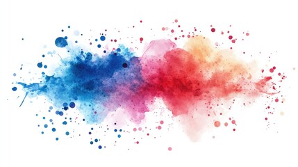 Fototapeta premium Vibrant watercolor splash with rich color textures, ideal for modern vector designs and creative projects