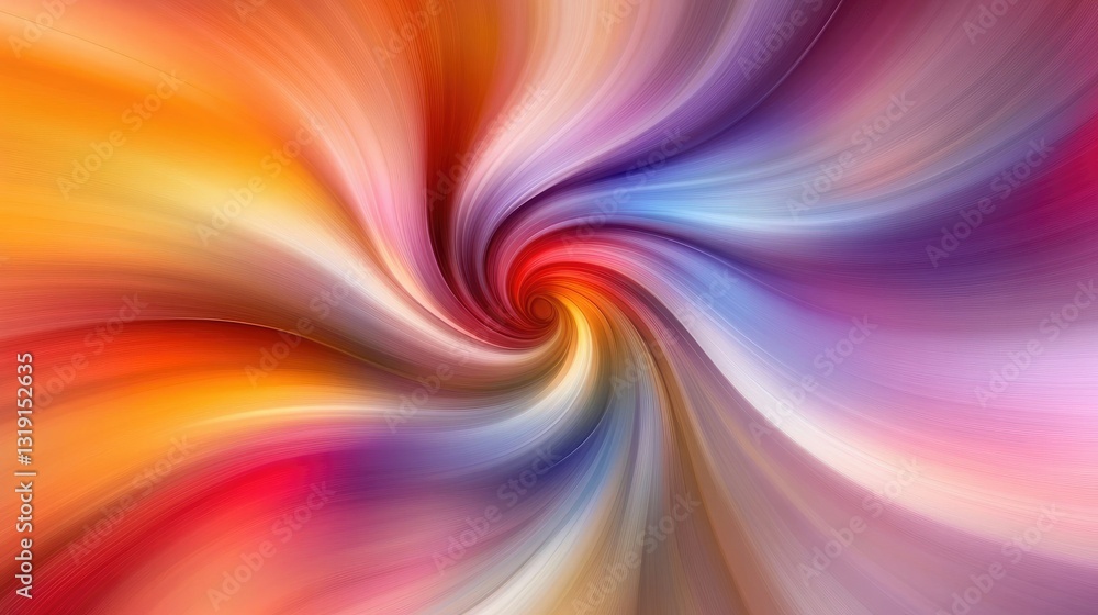 Poster abstract explosion of colors with a swirling fluid effect, creating a dynamic background