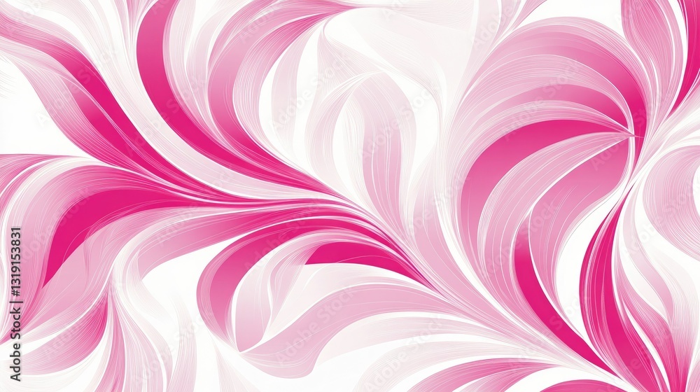 Poster abstract organic pattern with soft curves and a modern artistic design