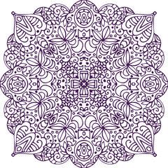 Fototapeta premium Beautiful flower art and mandala vector design