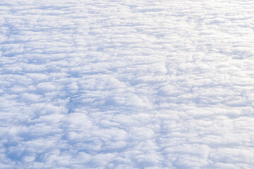 Background white clouds top view.