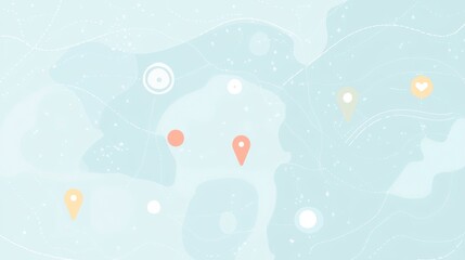 Obraz premium flat illustration of an online social network