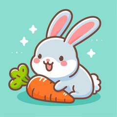 rabbit with carrot