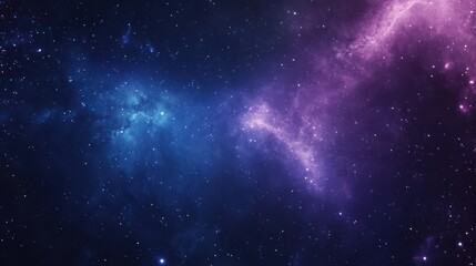 Naklejka premium Celestial gradient transitioning from midnight blue to cosmic purple ambiance