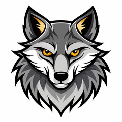 wolf head vector