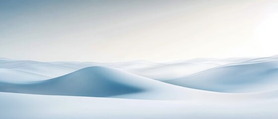 Obraz premium Sleek winter-inspired gradient from icy blue to silvery white for modern tech designs