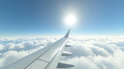 Obraz premium Above the Clouds: A Serene Flight