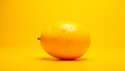 mango on a yellow background