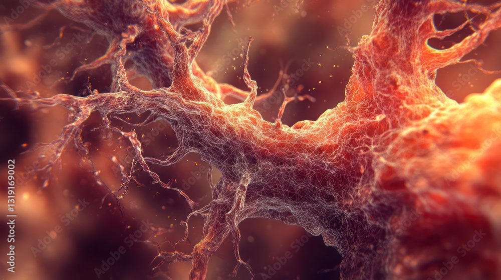 Aufkleber neural network structure, microscopic view