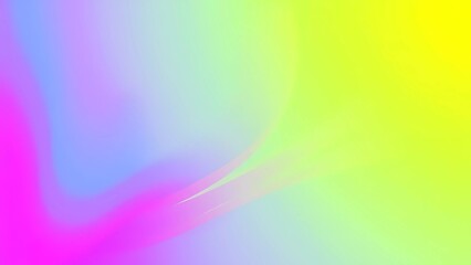 Obraz premium Vibrant abstract background with smooth, flowing gradients in pink, blue, yellow, and green. Soft, wavy shapes create a dreamy, futuristic and dynamic look. Perfect for modern designs and digital art