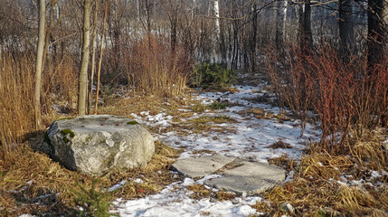 Winter&rsquo;s Touch: A Frosty Path Through the Woodland Edge
