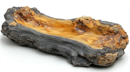 Fototapeta premium Hand Carved Olive Wood Bowl: Rustic Elegance