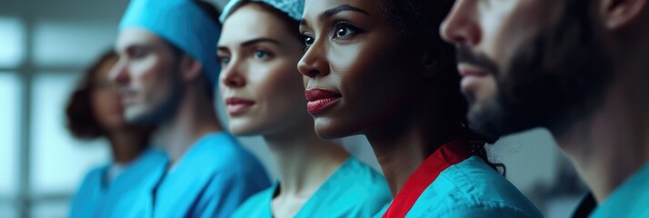 Doctors and nurses in an operating room preparing for a medical procedure.