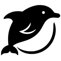Dolphin logo silhouette