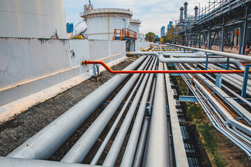 Oil​ refinery​ and​ plant and tower column of Petrochemistry