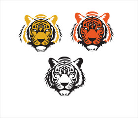 tiger head vector