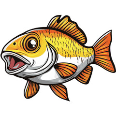Fototapeta premium vector illustration of a fish