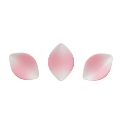 Fototapeta premium Three Gently Falling Petals Line Icon
