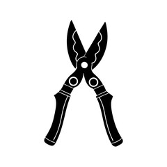 creative details gardening scissors icon Vector Illustration