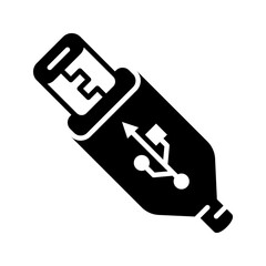 usb icon flat vecktor trendy popular simple
