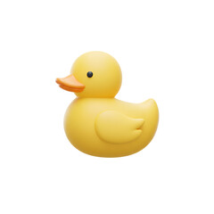 Fototapeta premium Small Duckling Line Icon with a Curved Beak