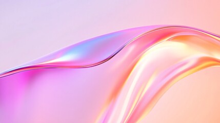 Abstract colorful wave background, smooth gradient in pastel hues, ideal for modern design, highlighting creativity and freshness.